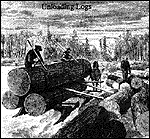 Unloading logs