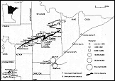Mining industry communities map